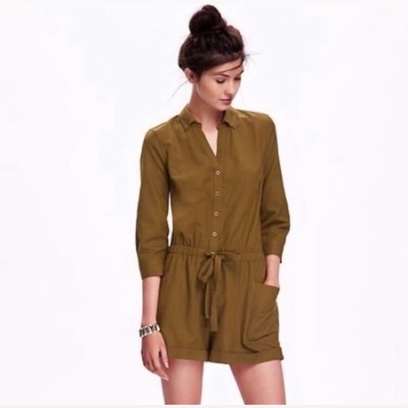 Old Navy Pants - Old Navy Olive Romper